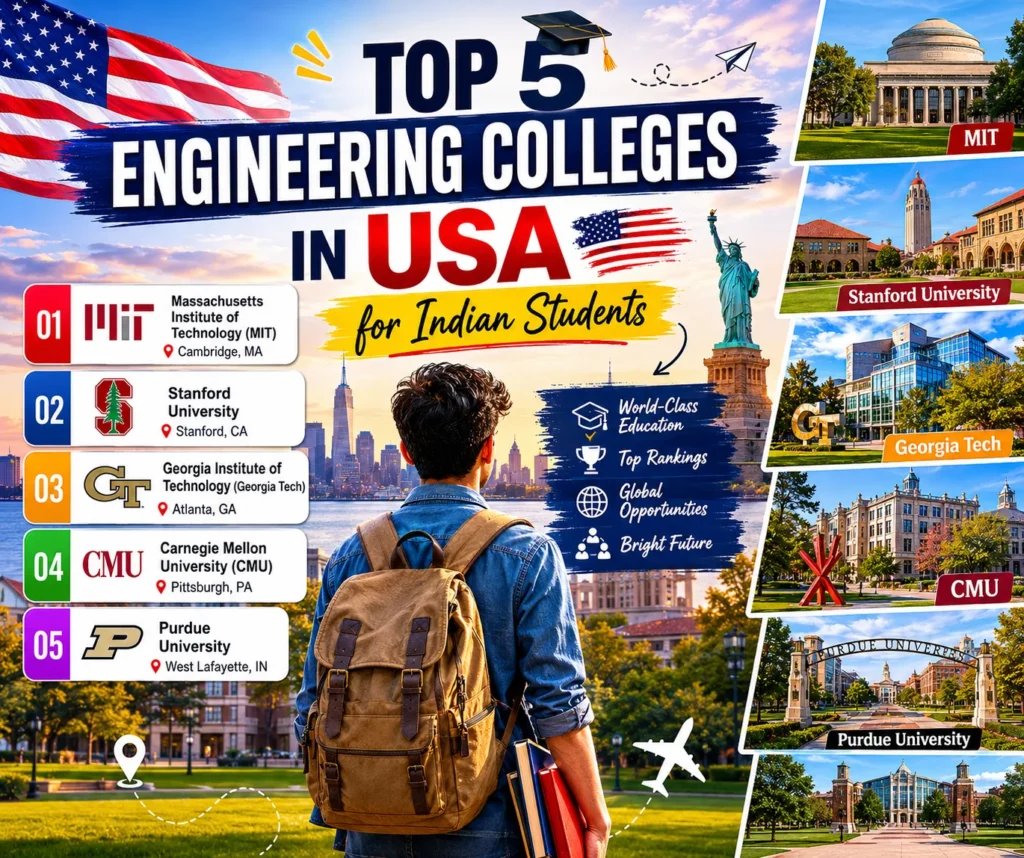 Top 5 Engineering Colleges in USA for Indian Students - Poly Notes Hub