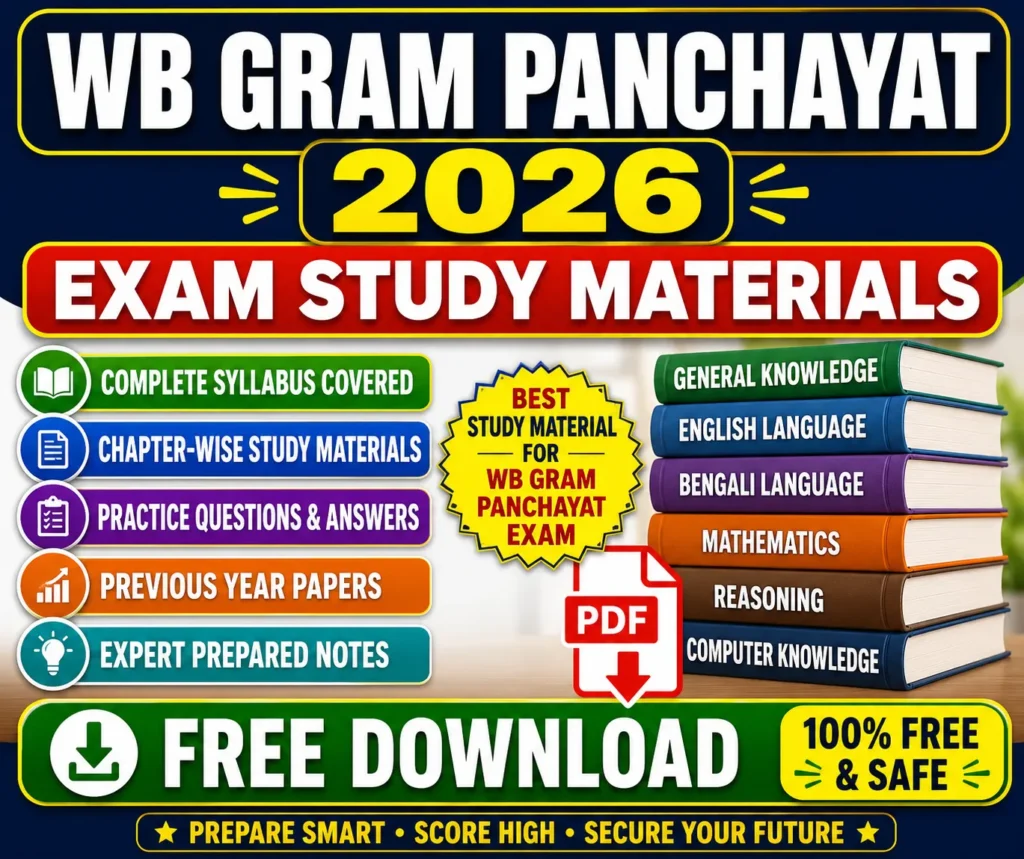 WB Gram Panchayat 2026 Exam Study Materials PDFs Free Download - Poly Notes Hub