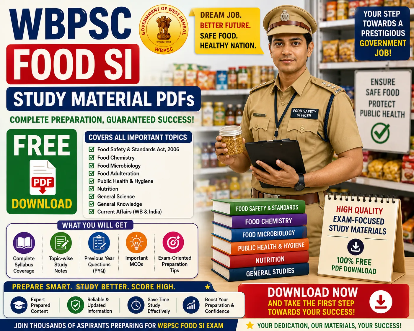 WBPSC Food SI Study Material PDFs Free Download - Poly Notes Hub