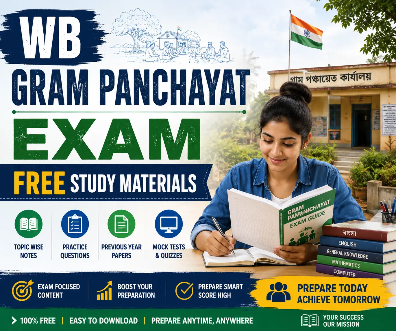 WB Gram Panchayat Exam Free Study Materials or Notes and WB Gram Panchayat Exam Questions and Answers Free PDFs - Poly Notes Hub