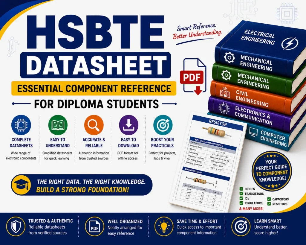 HSBTE Datasheet - Essential Component Reference for Diploma Students - Poly Notes Hub