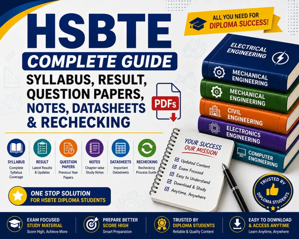 HSBTE Syllabus, Result, Question Papers & Notes Guide - Poly Notes Hub