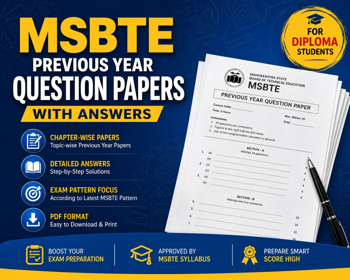 MSBTE Previous Year Question Papers with Answers (K Scheme) – Complete Download Guide - Poly Notes Hub