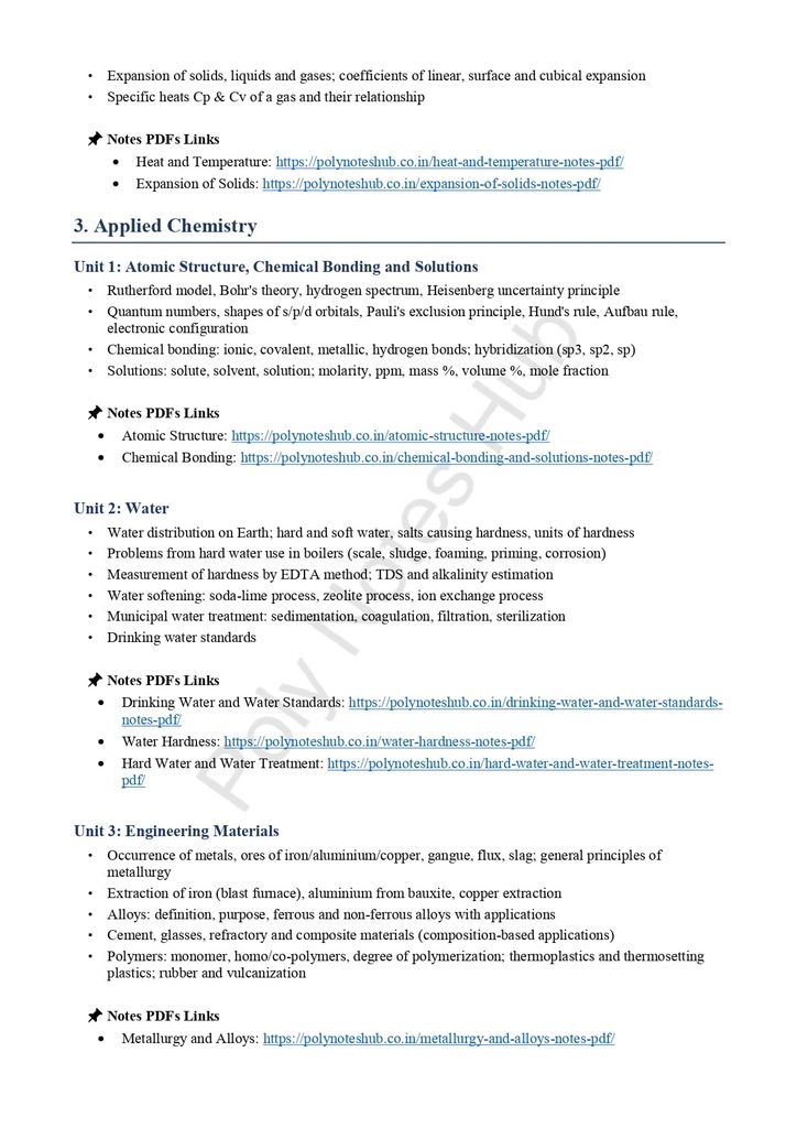 1st Semester Polytechnic Syllabus PDF of All Boards of Diploma Engineering Poly Notes Hub 1st Semester Polytechnic Syllabus PDF of All Boards of Diploma Engineering - Poly Notes Hub