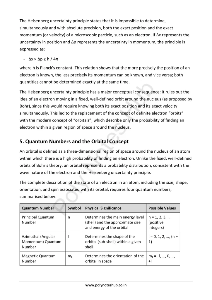 Atomic Structure Notes PDF | Applied Chemistry Free Study Materials Poly Notes Hub Download Atomic Structure Notes PDF for Polytechnic and Engineering 1st Year 1st Semester from Applied Chemistry - Poly Notes Hub