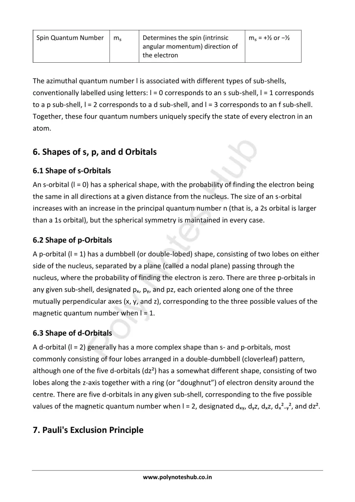 Atomic Structure Notes PDF | Applied Chemistry Free Study Materials Poly Notes Hub Download Atomic Structure Notes PDF for Polytechnic and Engineering 1st Year 1st Semester from Applied Chemistry - Poly Notes Hub