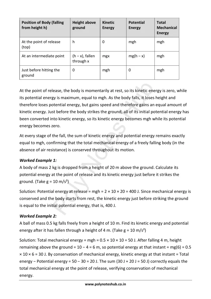Energy Notes PDF - Units and Types of Energy | Applied Physics 1 Free Study Materials Poly Notes Hub Energy Notes PDF - Units and Types of Energy | Applied Physics 1 Free Study Materials - Poly Notes Hub