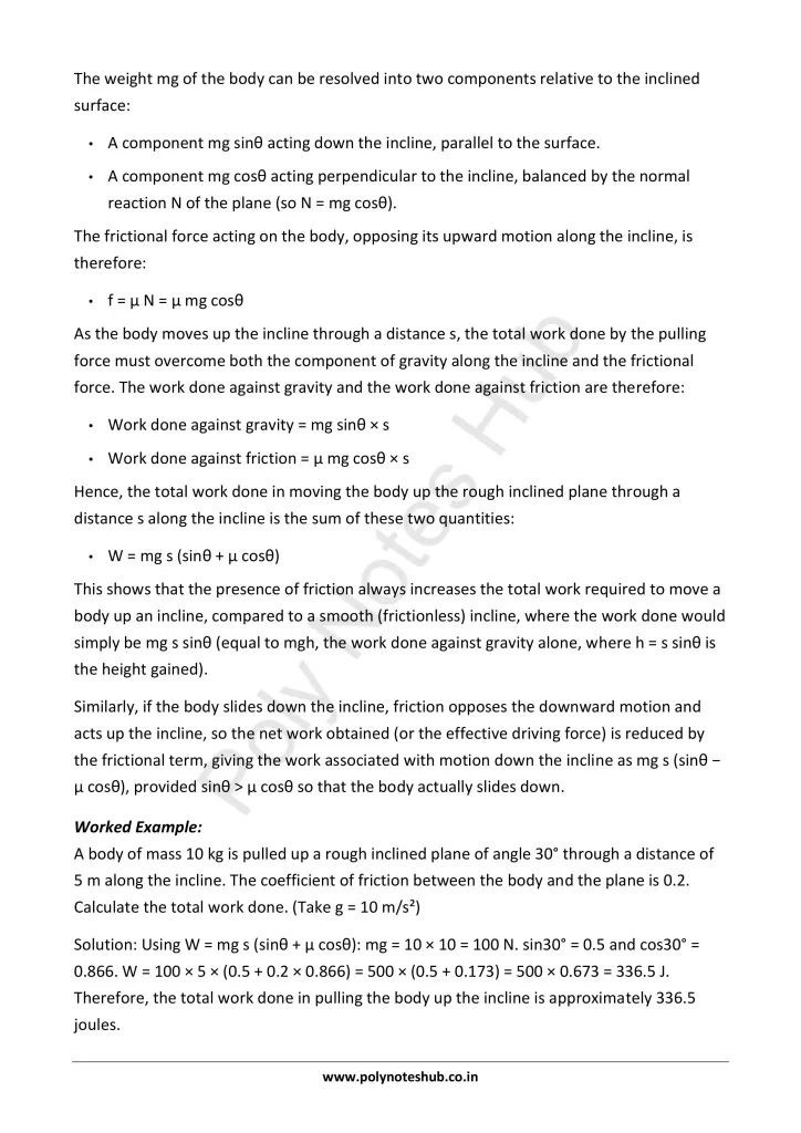 Friction Notes PDF - Types and Laws of Friction | Applied Physics 1 Free Study Materials - Poly Notes Hub