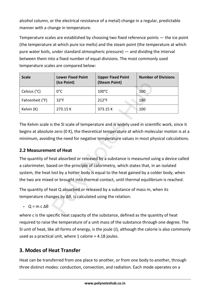 Heat and Temperature Notes PDF | Applied Physics 1 Free Study Materials Poly Notes Hub Heat and Temperature Notes PDF | Applied Physics 1 Free Study Materials - Poly Notes Hub