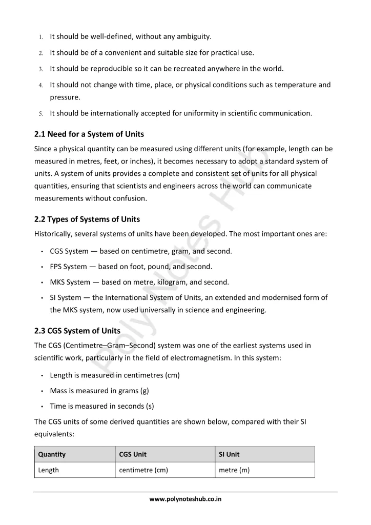 Physical Quantities Notes PDF | Applied Physics 1 Free Study Materials Poly Notes Hub Physical Quantities Notes PDF | Applied Physics 1 Free Study Materials - Poly Notes Hub