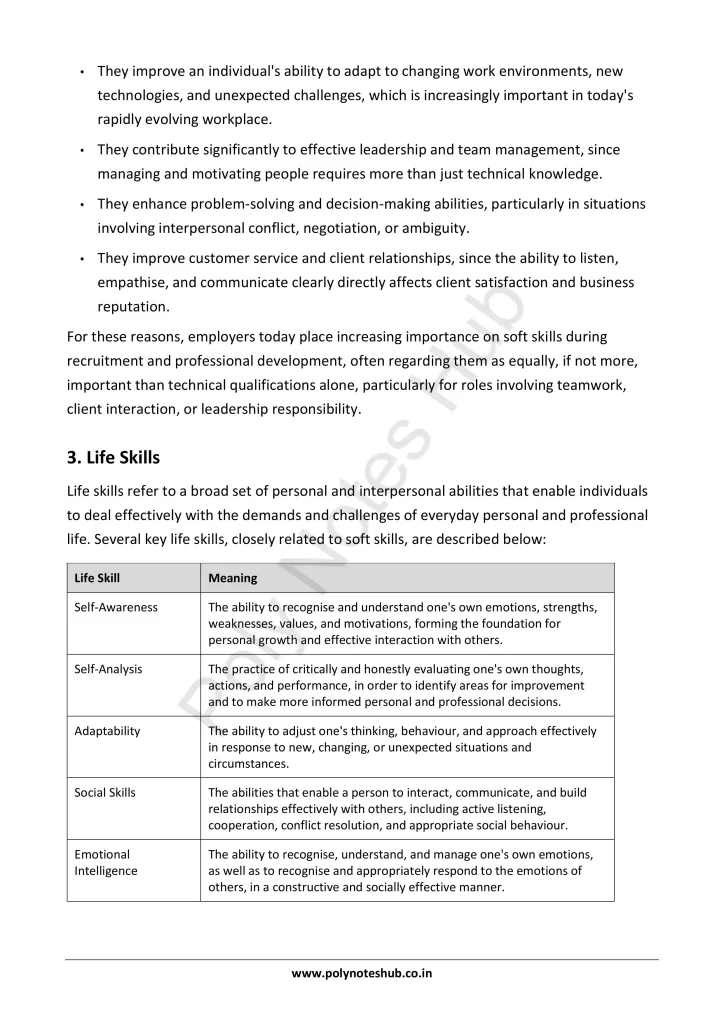 Soft Skills for Professional Excellence Notes PDF | Free Download Poly Notes Hub Soft Skills for Professional Excellence Notes PDF | Free Download - Poly Notes Hub