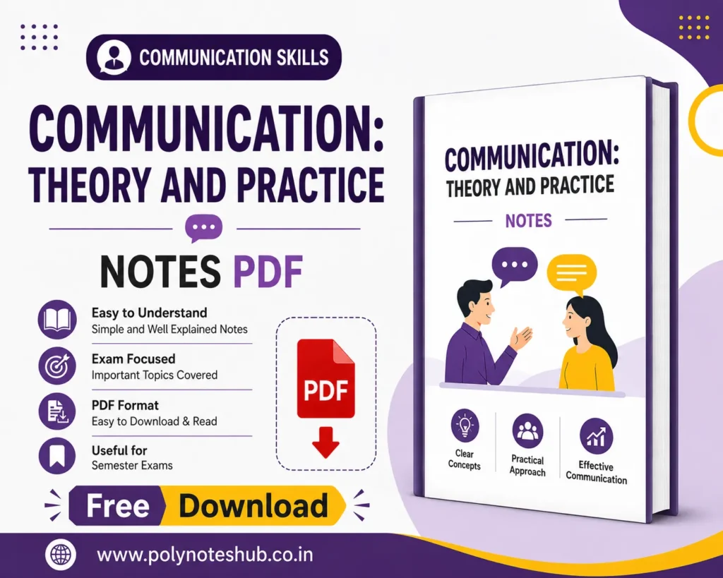 Communication Skills Theory and Practice Notes PDF Free Download - Poly Notes Hub