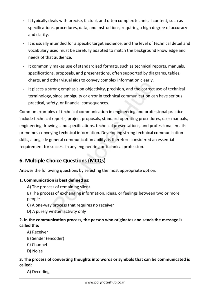 Communication Skills Theory and Practice Notes PDF | Free Download Poly Notes Hub Communication Skills Theory and Practice Notes PDF | Free Download - Poly Notes Hub