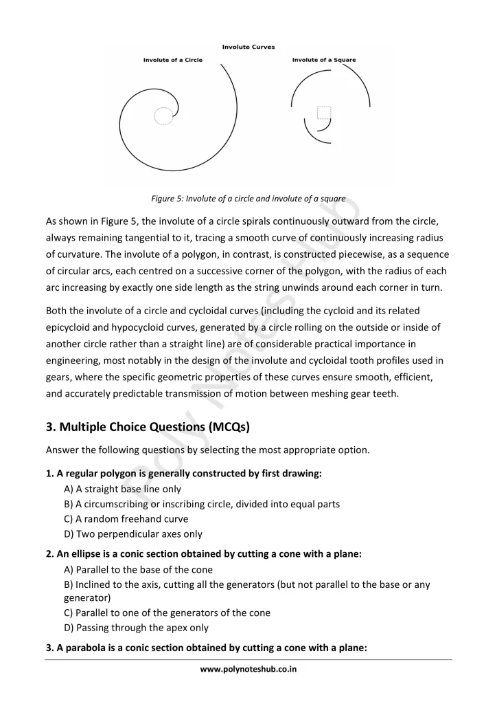 Download Geometrical Construction PDF from the Technical or Engineering Drawing Subject for Polytechnic 1st Year 1st Semester - Poly Notes Hub