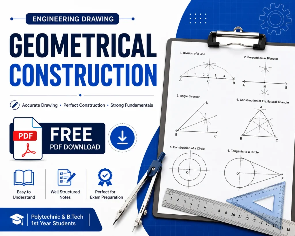 Geometrical Construction from Technical Drawing Notes PDF Free Download - Poly Notes Hub