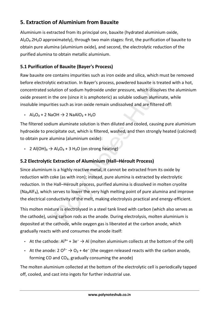 Metallurgy and Alloys Notes PDF | Applied Chemistry Free Study Materials Poly Notes Hub Download Metallurgy and Alloys Notes PDF for Polytechnic and Engineering 1st Year 1st Semester from Applied Chemistry - Poly Notes Hub