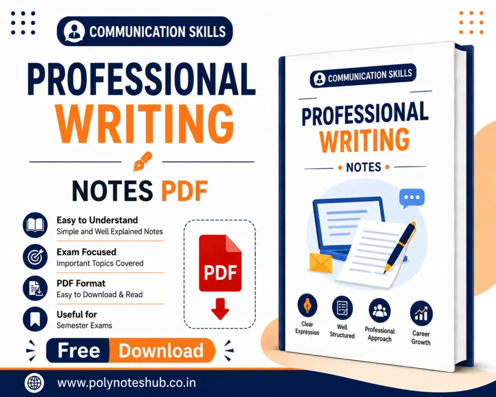 Professional Writing Notes PDF Free Download - Poly Notes Hub