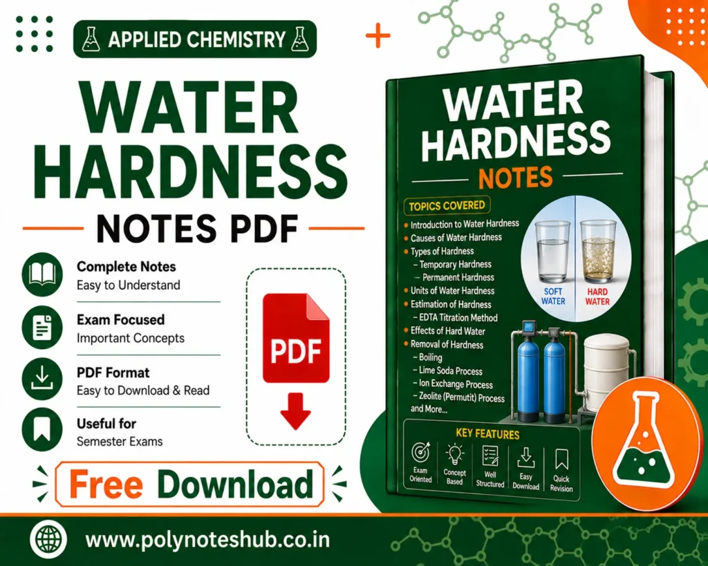 Water Hardness Notes PDF | Applied Chemistry Free Study Materials - Poly Notes Hub
