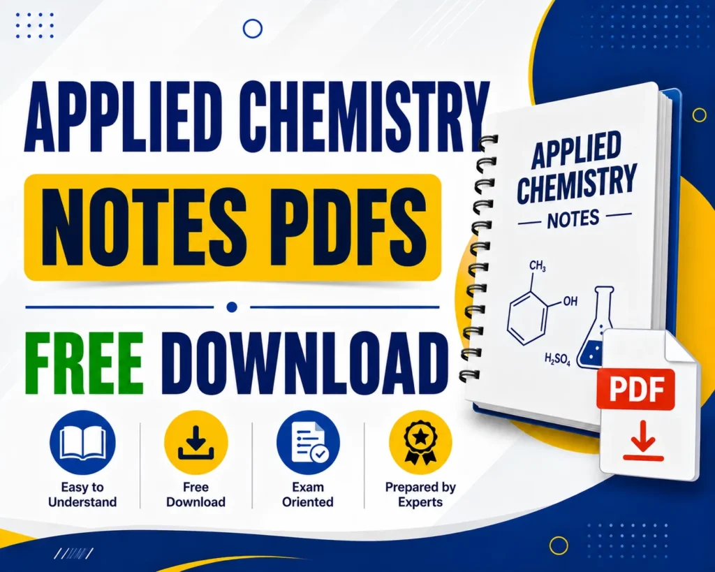 Applied Chemistry Notes PDFs from Polytechnic 1st Semester - Poly Notes Hub