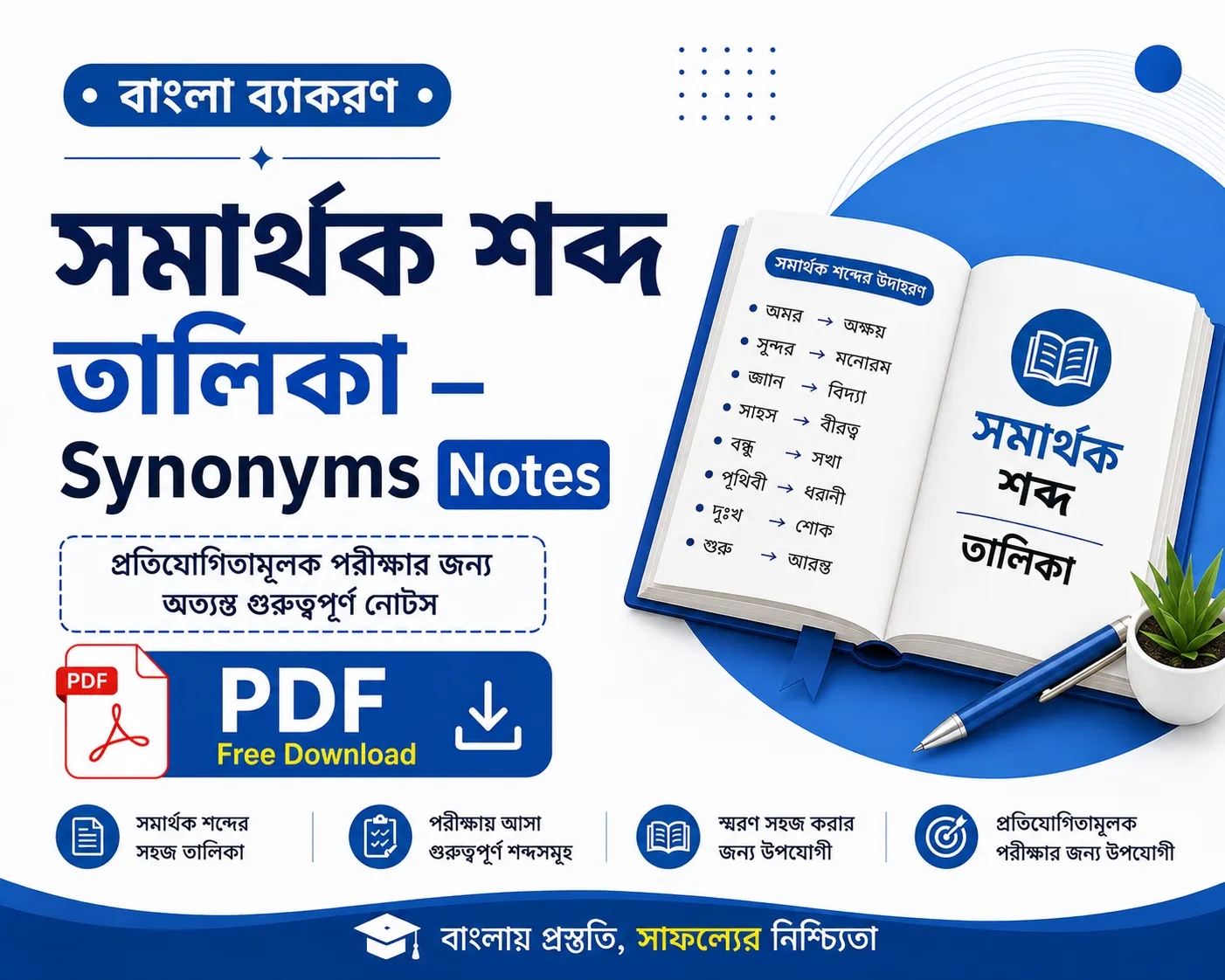 সমার্থক শব্দ তালিকা – Synonyms Notes Bengali Grammar Notes for Competitive Exams - Poly Notes Hub