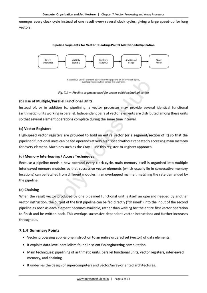 Download Computer Organization and Architecture Notes Free PDFs - poly notes hub