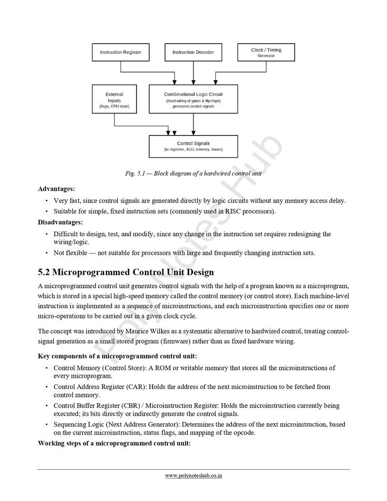 Control Unit Design Issue Free Notes PDF - Download Now Poly Notes Hub Download Control Unit Design Issue Free Notes PDF from computer organization and architecture notes - poly notes hub