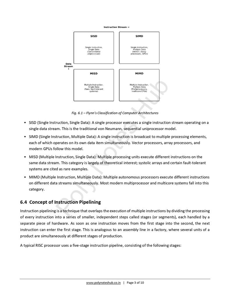 RISC CISC Architecture and Pipelining Free Notes PDF - Download Now Poly Notes Hub Download RISC CISC Architecture and Pipelining Free Notes PDF for computer organization and architecture notes - poly notes hub