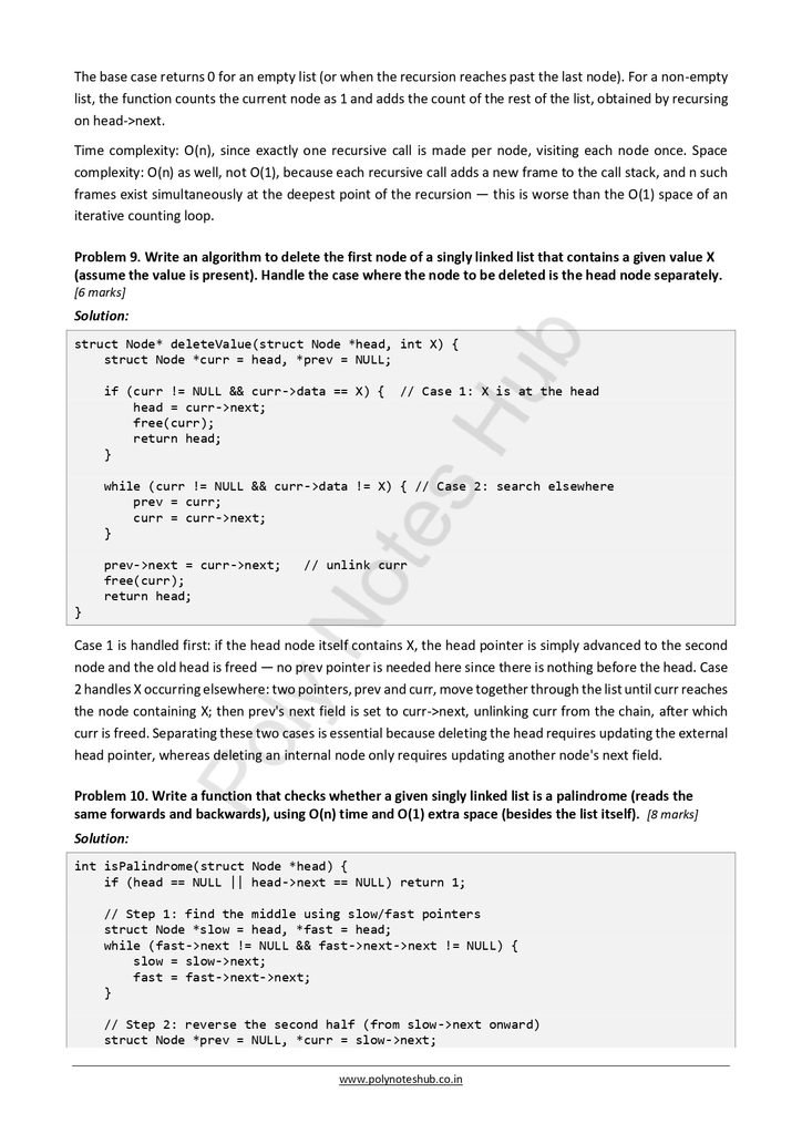 Linked List Free Notes PDF of Data Structure | Download Now Poly Notes Hub Linked List Free Notes PDF of Data Structure | Download Now for computer science and technology students - poly notes hub
