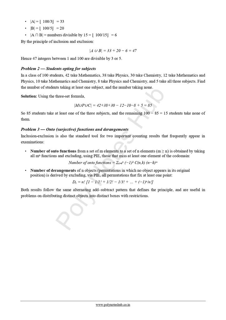 Counting Techniques Notes PDF - Free Download Poly Notes Hub Download Counting Techniques Notes PDF (Free Notes) from Discrete Mathematics of computer science and technology 3rd semester notes - poly notes hub