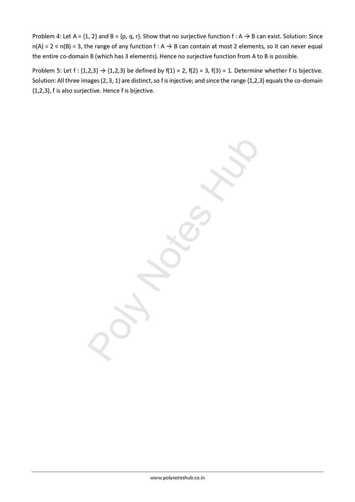 Function Notes PDF - Free Download Poly Notes Hub Download Function Notes PDF (Free Notes) from Discrete Mathematics of computer science and technology notes - poly notes hub