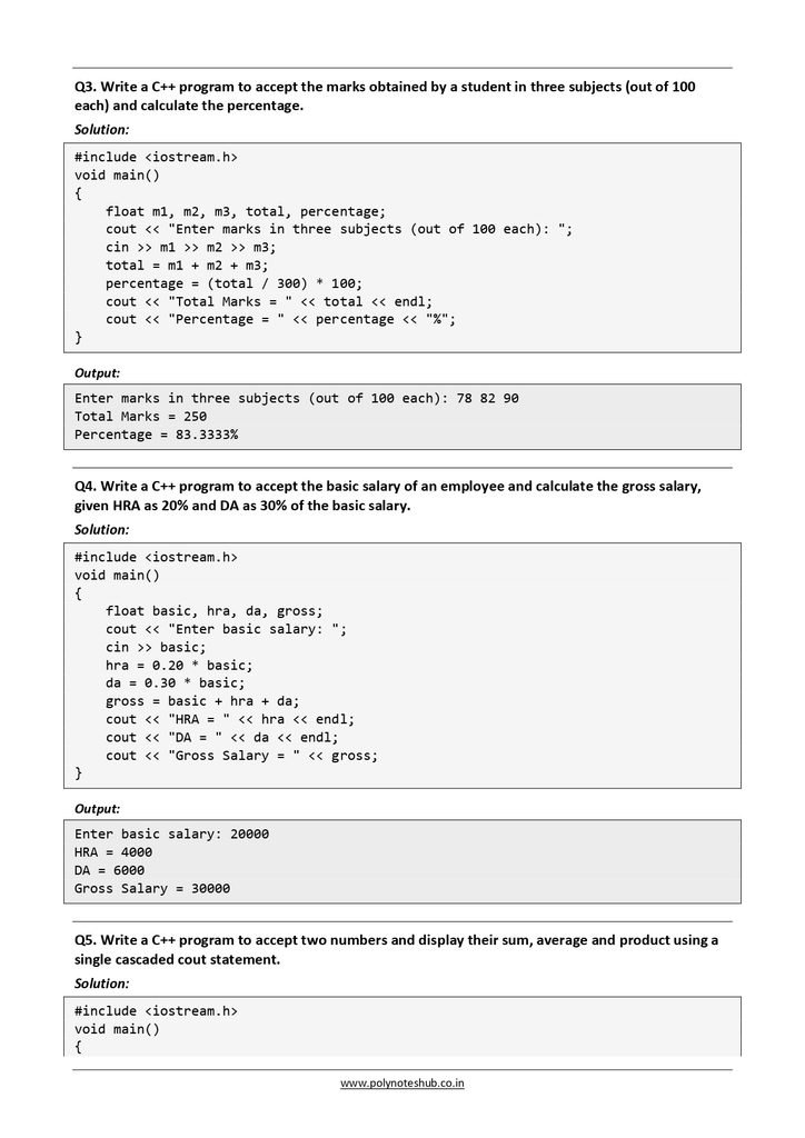 Concept of Object Oriented Programming Free Notes PDF - Download Now Poly Notes Hub Download Concept of Object Oriented Programming Free Notes PDF for computer science students - poly notes hub