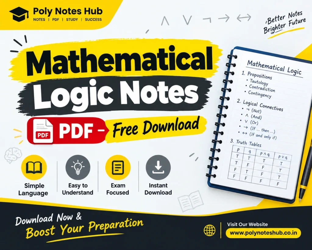 Mathematical Logic Notes PDF - Free Download - Poly Notes Hub