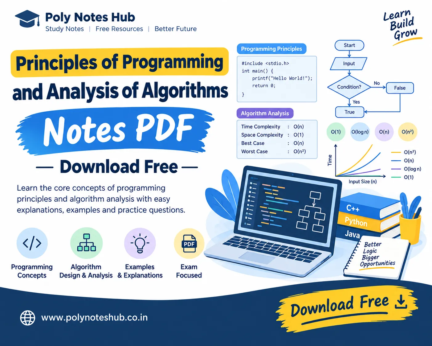 Principles of Programming and Analysis of Algorithms Free Notes PDF | Download Now Poly Notes Hub Principles of Programming and Analysis of Algorithms Free Notes PDF | Download Now - poly notes hub