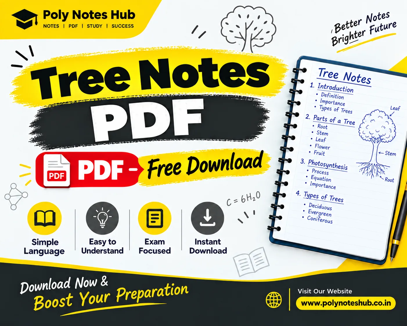 Tree Notes PDF from Discrete Mathematics - Free Download Poly Notes Hub Download Tree Notes PDF (Free Notes) from Discrete Mathematics from computer science and technology 3rd semester notes syllabus - poly notes hub