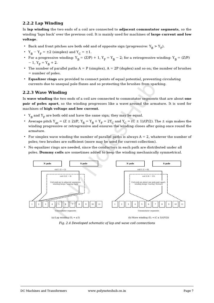 DC Machines and Transformers Free Notes PDF - Download Now Poly Notes Hub Download DC Machines and Transformers Free Notes PDFs - Poly Notes Hub