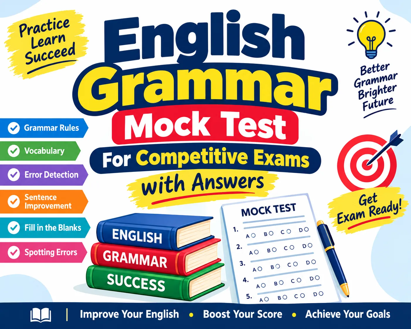 English Grammar Mock Test For Competitive Exams with Answers Poly Notes Hub English Grammar Mock Test For Competitive Exams with Answers - Online Free Test or Quiz - Poly Notes Hub