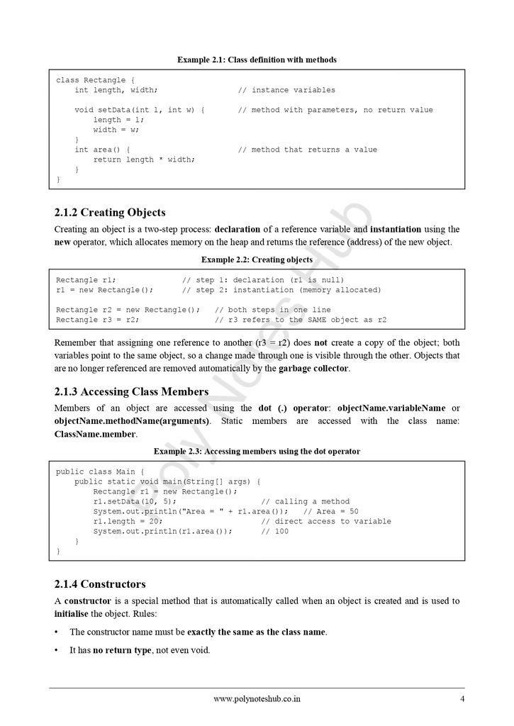 Java Programming Notes PDF - Free Download Poly Notes Hub Java programming free notes pdfs of computer science and engineering syllabus - poly notes hub