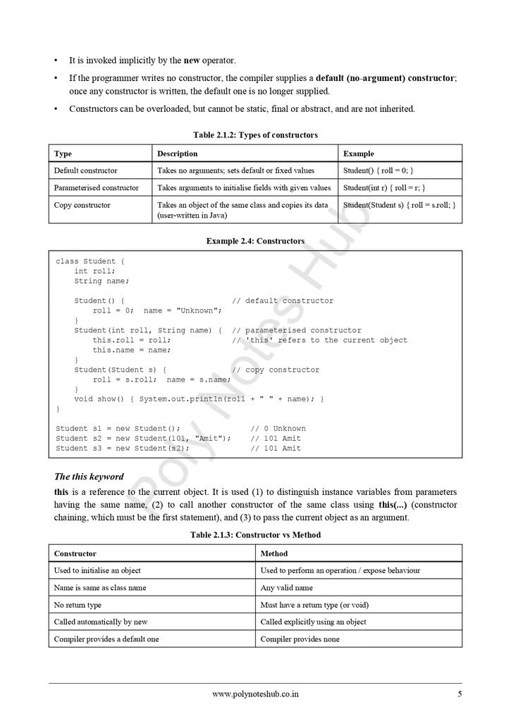Java Programming Notes PDF - Free Download Poly Notes Hub Java programming free notes pdfs of computer science and engineering syllabus - poly notes hub