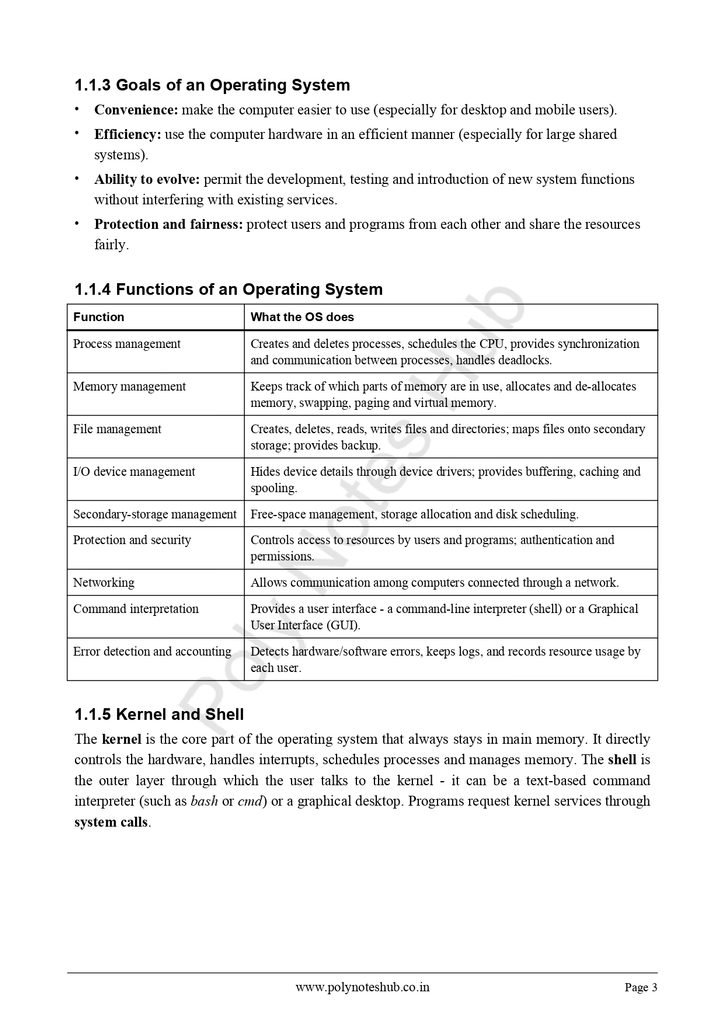 Operating System Handwritten Notes PDF - Free Download Poly Notes Hub Download Operating System Handwritten Notes PDFs for Diploma and Degree Engineering (Chapter-wise) - Poly Notes Hub