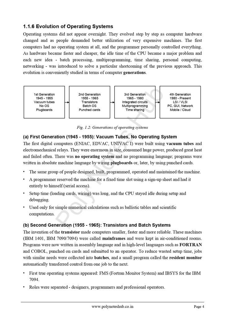 Operating System Handwritten Notes PDF - Free Download Poly Notes Hub Download Operating System Handwritten Notes PDFs for Diploma and Degree Engineering (Chapter-wise) - Poly Notes Hub