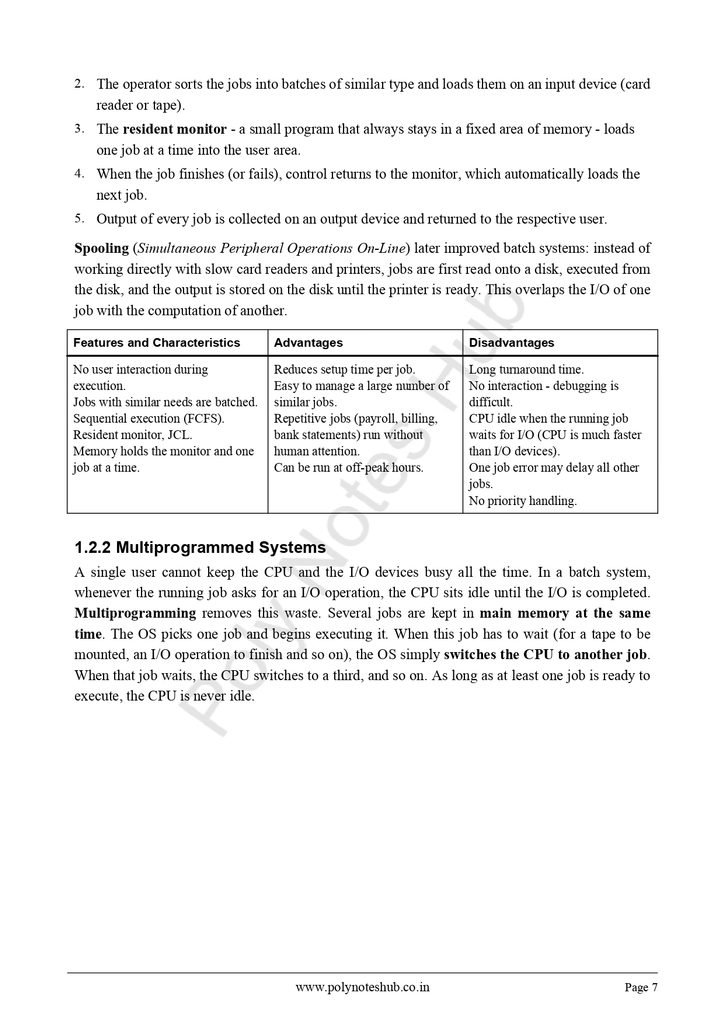 Operating System Handwritten Notes PDF - Free Download Poly Notes Hub Download Operating System Handwritten Notes PDFs for Diploma and Degree Engineering (Chapter-wise) - Poly Notes Hub