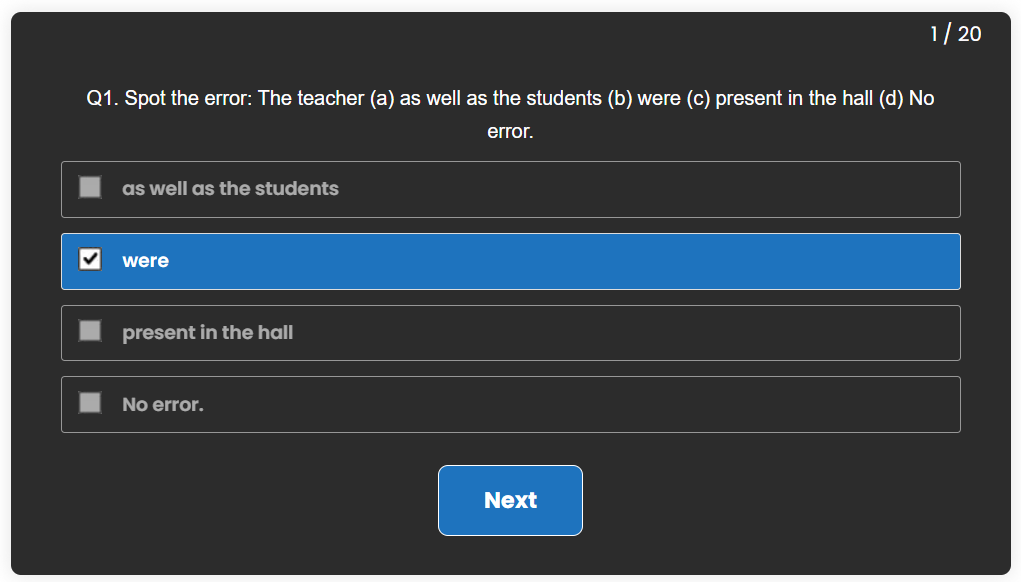 Free online mock test for competitive exams with answers - poly notes hub
