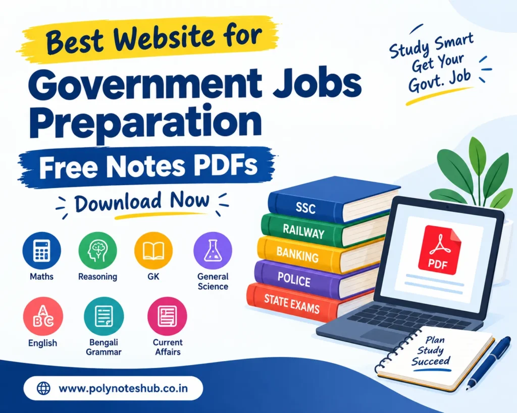 Government Jobs Preparation Free Notes PDFs - Download | Best Website - Poly Notes Hub