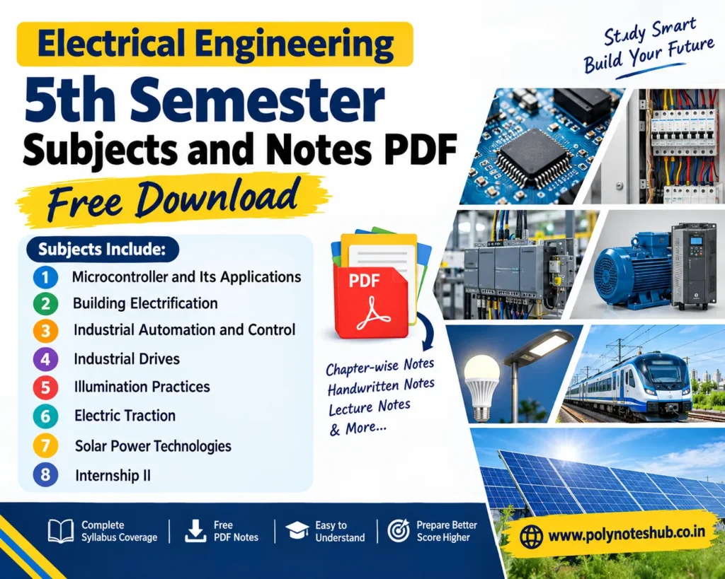 Electrical Engineering 5th Semester Subjects and Notes - Poly Notes Hub