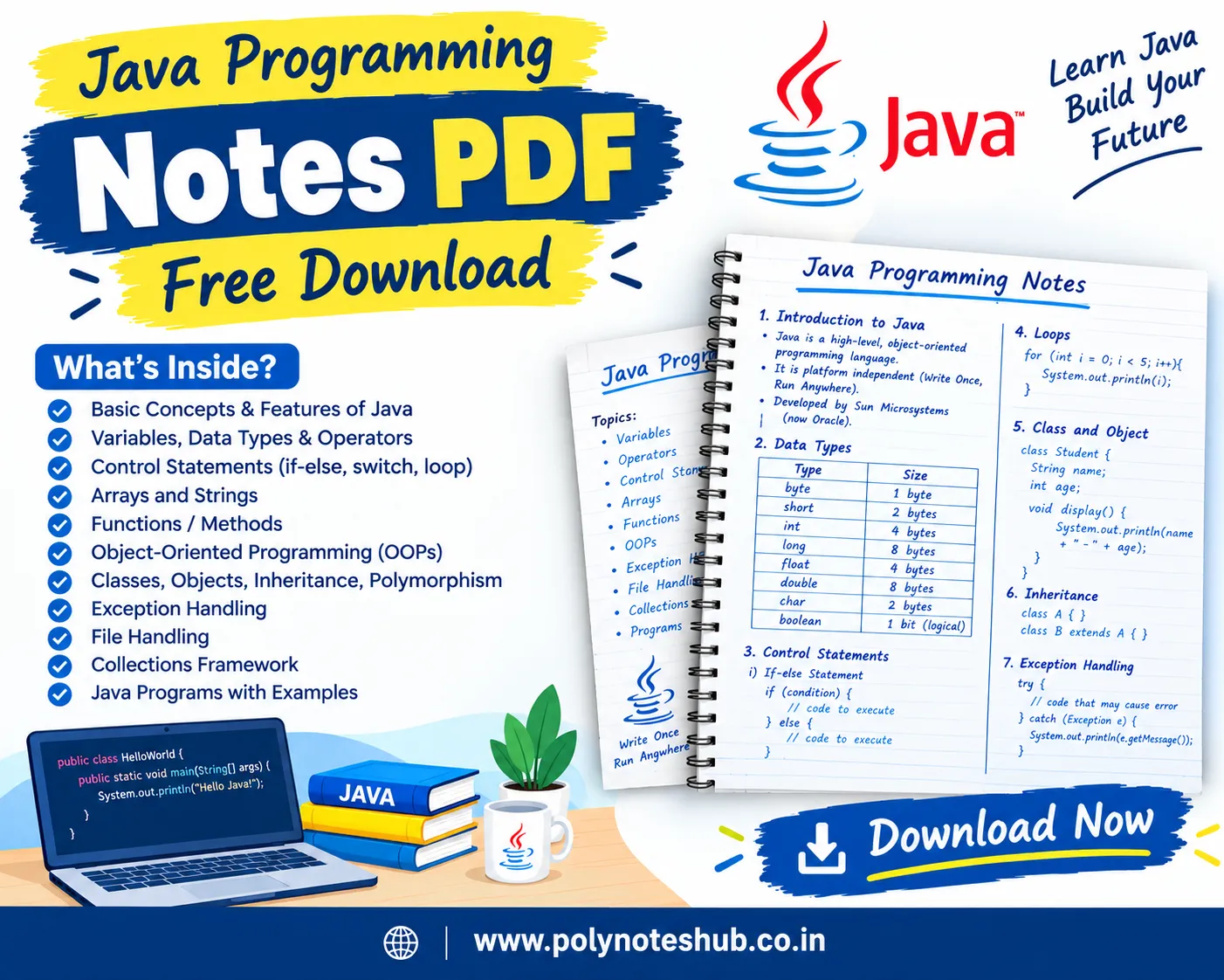 Java Programming Notes PDF - Free Download Poly Notes Hub Java Programming Notes PDF - Free Download - Poly Notes Hub