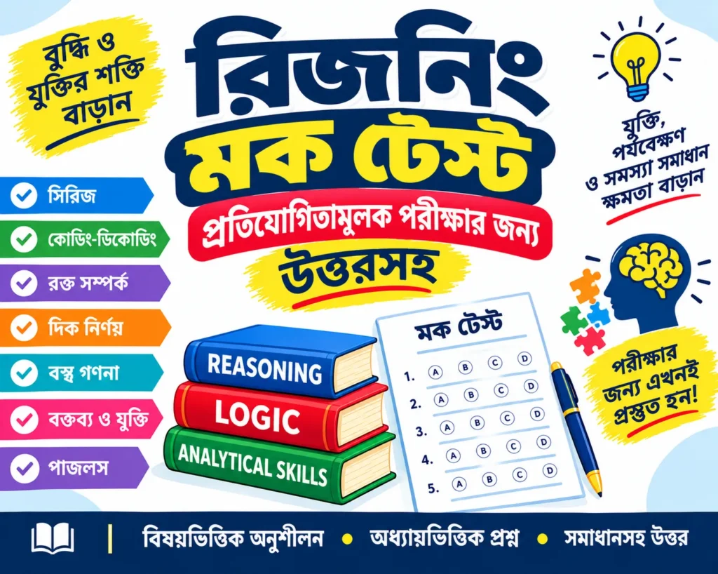 Reasoning Mock Test in Bengali For Competitive Exams with Answers - Poly Notes Hub